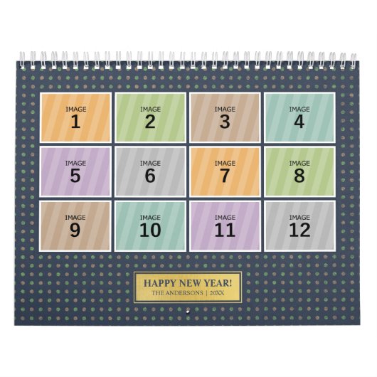 フォトカレンダーテンプレート2024カスタムファミリ写真 カレンダー (カバー)