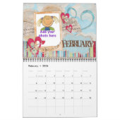 フォトカレンダー各ページに写真を追加 カレンダー (2月 2026)