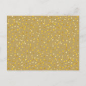 フォトカレンダー金ゴールドハート紙吹雪保存日付 案内ポストカード (裏面)