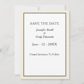 フォトカレン結婚ダーの告知 セーブザデート (裏面)