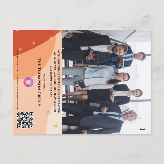 フォトカレ企業のンダー会社のロゴ シーズンポストカード (裏面)