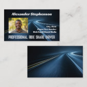 フォトカーの追加Lyft UberドライバRideshare 名刺 (正面/裏面)
