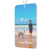 フォトカーエアフレッシュナーとカスタム文字 カーエアーフレッシュナー (左)