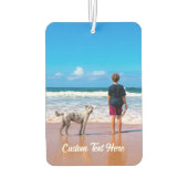 フォトカーエアフレッシュナーとカスタム文字 カーエアーフレッシュナー (裏面)