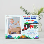 フォトカーズ誕生日の招待ドライバ1st誕生日 招待状 (スタンド正面)