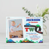 フォトカーズ誕生日の招待状ドライバ2nd birthday 招待状 (スタンド正面)