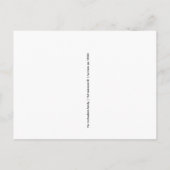 フォトカードで新年を迎えるハッピースクリプト インビテーションポストカード (裏面)