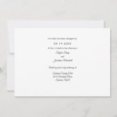 フォトカードの日付の変更ミニマル セーブザデート (裏面)