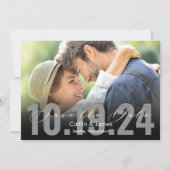 フォトカードの発表日結婚を保存する セーブザデート (正面)