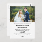 フォトカードの駆け落ち後の幸せ ポストカード (正面/裏面)