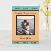 フォトカードを追加して記念日 カード (黄色い花)