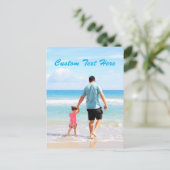 フォトカードカスタム文字パーソナライズされた ポストカード (スタンド正面)