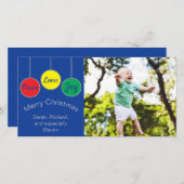 フォトカードクリスマスオーナメント(両面) シーズンカード (正面/裏面)