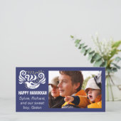 フォトカードハッピーハヌカー（ユダヤ教の祭り）「Blackboard Doves」 シーズンカード (スタンド正面)