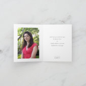 フォトカードバイオレットパープモダンルありがとう サンキューカード (内部)