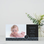 フォトカードブルーエレガントx 4 (B) 案内状 (スタンド正面)