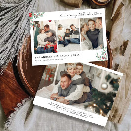フォトカード付きミニマルなクリスマス 招待状