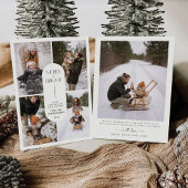 フォトカード付きミニマルなクリスマス 招待状