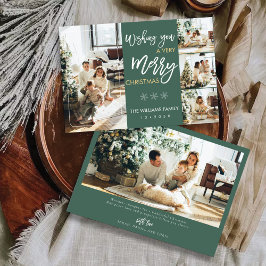 フォトカード付きミニマルなクリスマス 招待状