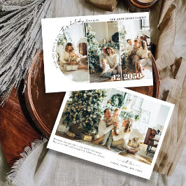 フォトカード付きミニマルなクリスマス 招待状