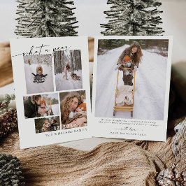 フォトカード付きミニマルなクリスマス 招待状