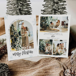 フォトカード付きミニマルなクリスマス 招待状
