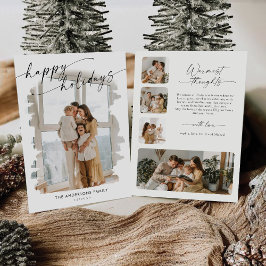 フォトカード付きミニマルなクリスマス 招待状