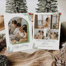 フォトカード付きミニマルなクリスマス 招待状