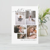 フォトカード付きミニマルなクリスマス 招待状 (スタンド正面)