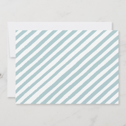 フォトカード熱気球ベビーシャワー招待状 招待状 (裏面)