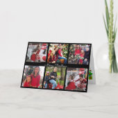 フォトカード祖父母6ギャラリー写真クリスマス シーズンカード (正面)