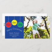フォトカード「クリスマスオーナメント」 シーズンカード (正面/裏面)