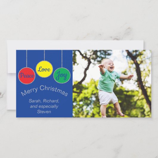 フォトカード「クリスマスオーナメント」 シーズンカード (正面)