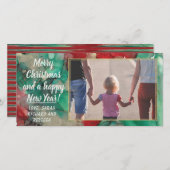 フォトカード「クリスマス・レッズ&グリーン」 シーズンカード (正面/裏面)