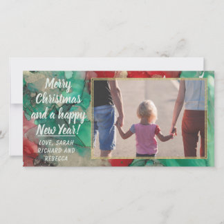 フォトカード「クリスマス・レッズ&グリーン」 シーズンカード