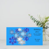 フォトカード – ホリデースノーフレーク シーズンカード (スタンド正面)