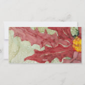 フォトカード「ポインセチア・レッズ&グリーン」 シーズンカード (裏面)