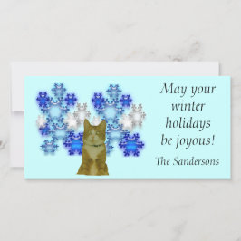 フォトカード – 冬休み猫 シーズンカード