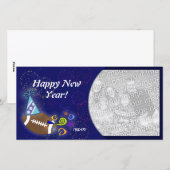 フォトカード – 新年のサッカー シーズンカード (正面/裏面)