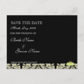 フォトカード、白黒が日付はがきを保存 案内ポストカード (裏面)