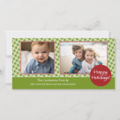 フォトカード：祝日 – 2枚の写真 – 横 シーズンカード (正面)