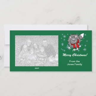 フォトカード – Christmas 熱狂する Cat シーズンカード
