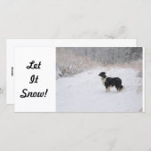 フォトカード – Let It Snow! シーズンカード (正面/裏面)