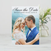 フォトカードSBモダンの日付の保存 セーブザデート (スタンド正面)