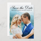 フォトカードSBモダンの日付の保存 セーブザデート (正面/裏面)