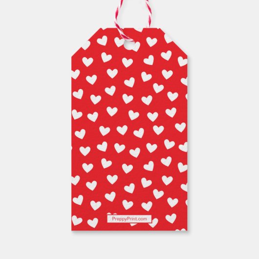 フォトカーバレンタインのギフトラベル ギフトタグ (裏面)