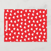 フォトカーバレンタインデーのカード ポストカード (裏面)