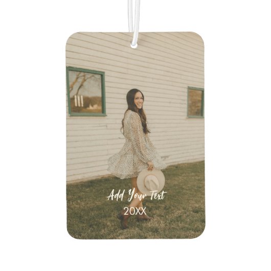 フォトカーパーソナライズされたエアフレッシュナー カーエアーフレッシュナー (裏面)