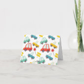 フォトカーパーソナライズされた折り畳みノートカード サンキューカード (裏面)