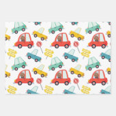 フォトカーパーソナライズされた ラッピングペーパーシート (正面)